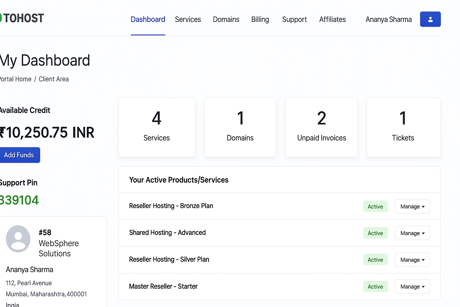 Dashboard Preview